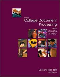 Produktbild: Gregg College Keyboarding & Document Processing (Gdp), Lessons 121-180 Text