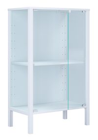 Produktbild: Glasvitrine Jensol mit ESG Glas Kommode stehend