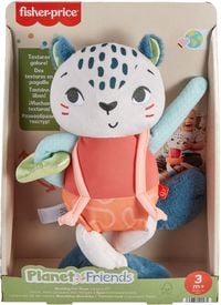 Produktbild: Fisher-Price Planet Friends Spiel-Schneeleopard sensorisches Spielzeug für Neugeborene