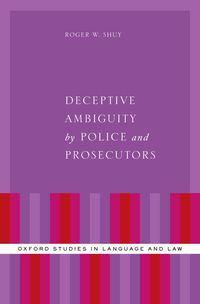 Produktbild: Deceptive Ambiguity by Police and Prosecutors