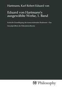 Produktbild: Eduard von Hartmann's ausgew&auml;hlte Werke, 1. Band