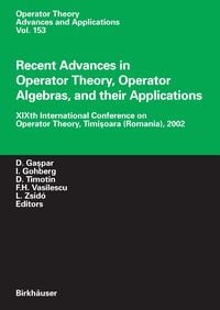 Produktbild: Recent Advances in Operator Theory, Operator Algebras, and their Applications