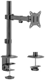 Produktbild: LogiLink BP0171 Monitor-Tischhalterung 1 Display(s) Schwarz Drehbar, H&ouml;henverstellbar, Neigbar, Rotierbar, Schwenkbar