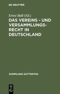 Produktbild: Das Vereins - und Versammlungs-Recht in Deutschland