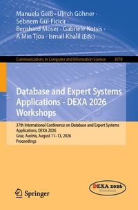 Produktbild: Database and Expert Systems Applications - DEXA 2026 Workshops