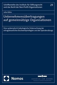 Produktbild: Unternehmens&uuml;bertragungen auf gemeinn&uuml;tzige Organisationen