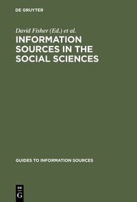 Produktbild: Information Sources in the Social Sciences