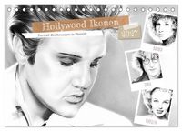 Produktbild: Hollywood Ikonen in Bleistift (Tischkalender 2027 DIN A5 quer), CALVENDO Monatskalender