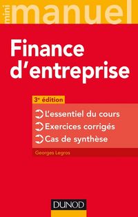 Produktbild: Finance d'entreprise 3e &eacute;dition