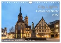 Produktbild: City Lights - Lichter der Nacht (Wandkalender 2027 DIN A4 quer), CALVENDO Monatskalender