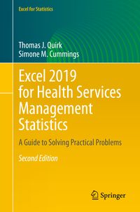 Produktbild: Excel 2019 for Health Services Management Statistics
