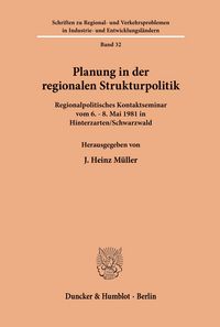 Produktbild: Planung in der regionalen Strukturpolitik.