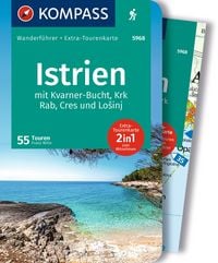 Produktbild: KOMPASS Wanderf&uuml;hrer Istrien mit Kvarner-Bucht, Krk, Rab, Cres und Losinj, 55 Touren