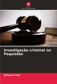 Produktbild: Investiga&ccedil;&atilde;o criminal no Paquist&atilde;o