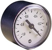 Produktbild: IMI NORGREN Manometer M/58080 Anschluss (Manometer): R&uuml;ckseite -1 bis 0 bar Au&szlig;engewinde 1/8" 1 St.