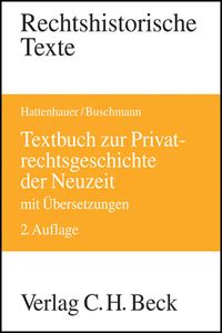 Produktbild: Textbuch zur Privatrechtsgeschichte der Neuzeit