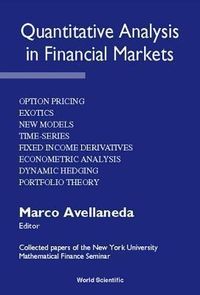 Produktbild: Quantitative Analysis in Financial Markets: Collected Papers of the New York University Mathematical Finance Seminar