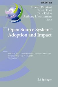 Produktbild: Open Source Systems: Adoption and Impact