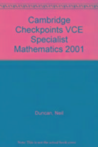 Produktbild: Neil Duncan, D: Cambridge Checkpoints VCE Specialist Mathema