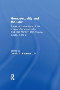 Produktbild: Homosexuality and the Law
