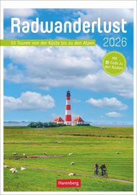 Produktbild: Radwanderlust Wochen-Kulturkalender 2026 - 53 Touren von R&uuml;gen bis S&uuml;dtirol