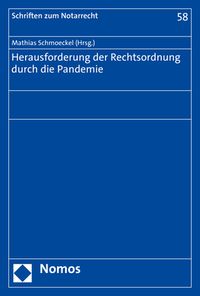Produktbild: Herausforderung der Rechtsordnung durch die Pandemie