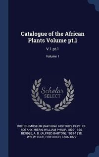 Produktbild: Catalogue of the African Plants Volume pt.1