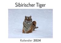 Produktbild: Sibirischer Tiger (Wandkalender 2024, Kalender DIN A4 quer, Monatskalender im Querformat mit Kalendarium, Das perfekte Geschenk)