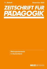 Produktbild: Zeitschrift f&uuml;r P&auml;dagogik 71.Beiheft 2025