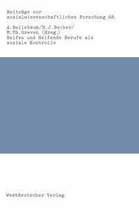 Produktbild: Helfen und Helfende Berufe als soziale Kontrolle