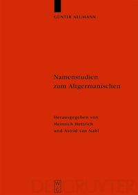 Produktbild: Namenstudien zum Altgermanischen