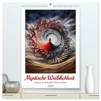 Produktbild: Mystische Weiblichkeit - Frauen in abstrakter Droste-Kunst (hochwertiger Premium Wandkalender 2026 DIN A2 hoch), Kunstdruck in Hochglanz