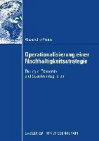 Produktbild: Operationalisierung einer Nachhaltigkeitsstrategie
