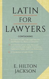 Produktbild: Latin for Lawyers. Containing