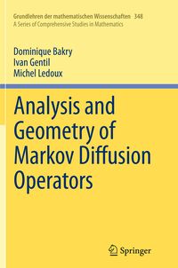 Produktbild: Analysis and Geometry of Markov Diffusion Operators