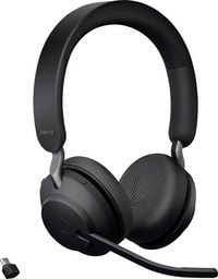 Produktbild: Jabra Evolve2 65 UC On Ear Headset Bluetooth&reg; Stereo Schwarz Lautst&auml;rkeregelung, Batterieladeanzeige, Mikrofon-Stummschaltung Telefon