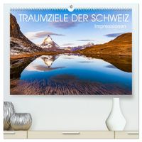 Produktbild: TRAUMZIELE DER SCHWEIZ Impressionen (hochwertiger Premium Wandkalender 2026 DIN A2 quer), Kunstdruck in Hochglanz