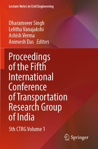 Produktbild: Proceedings of the Fifth International Conference of Transportation Research Group of India