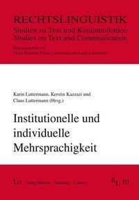 Produktbild: Institutionelle und individuelle Mehrsprachigkeit