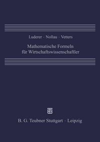 Produktbild: Mathematische Formeln f&uuml;r Wirtschaftswissenschaftler
