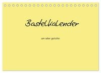Produktbild: Bastelkalender - Gelb (Tischkalender 2027 DIN A5 quer), CALVENDO Monatskalender
