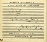 Produktbild: Violinkonzert 1/Serenade after Plato