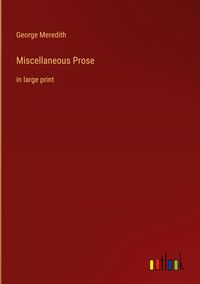 Produktbild: Miscellaneous Prose