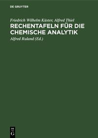 Produktbild: Rechentafeln f&uuml;r die chemische Analytik