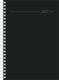 Produktbild: Wochenplaner Balacron schwarz A5 Ringbuch 2027