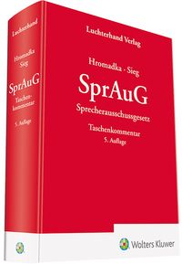 Produktbild: SprAuG Sprecherausschussgesetz