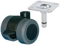 Produktbild: d&ouml;rner + helmer 761335 761335 Doppelrollen Rad-Durchmesser: 35 mm Tragf&auml;higkeit (max.): 70 kg 1 St.
