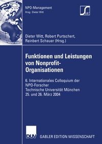 Produktbild: Funktionen und Leistungen von Nonprofit-Organisationen