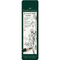 Produktbild: Faber-Castell Bleistifte Castell 9000 Jumbo HB 2B 4B 6B 8B, 5er Set
