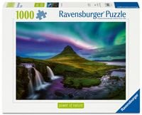 Produktbild: Erwachsenenpuzzle 1000 Teile - Nordlichter &uuml;ber Kirkjufell